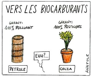 Agrocarburants = Bilan Ecologique médiocre