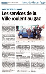 Article GNV journal Sud Ouest décembre 2016